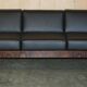 Mid-Century 3-seater canapé in Brazilian hardwood, 1966.
