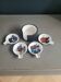 Set of vintage individual ceramic ashtrays