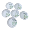 6 assiettes plates motif herbier création mobil winterling bavaria vintage