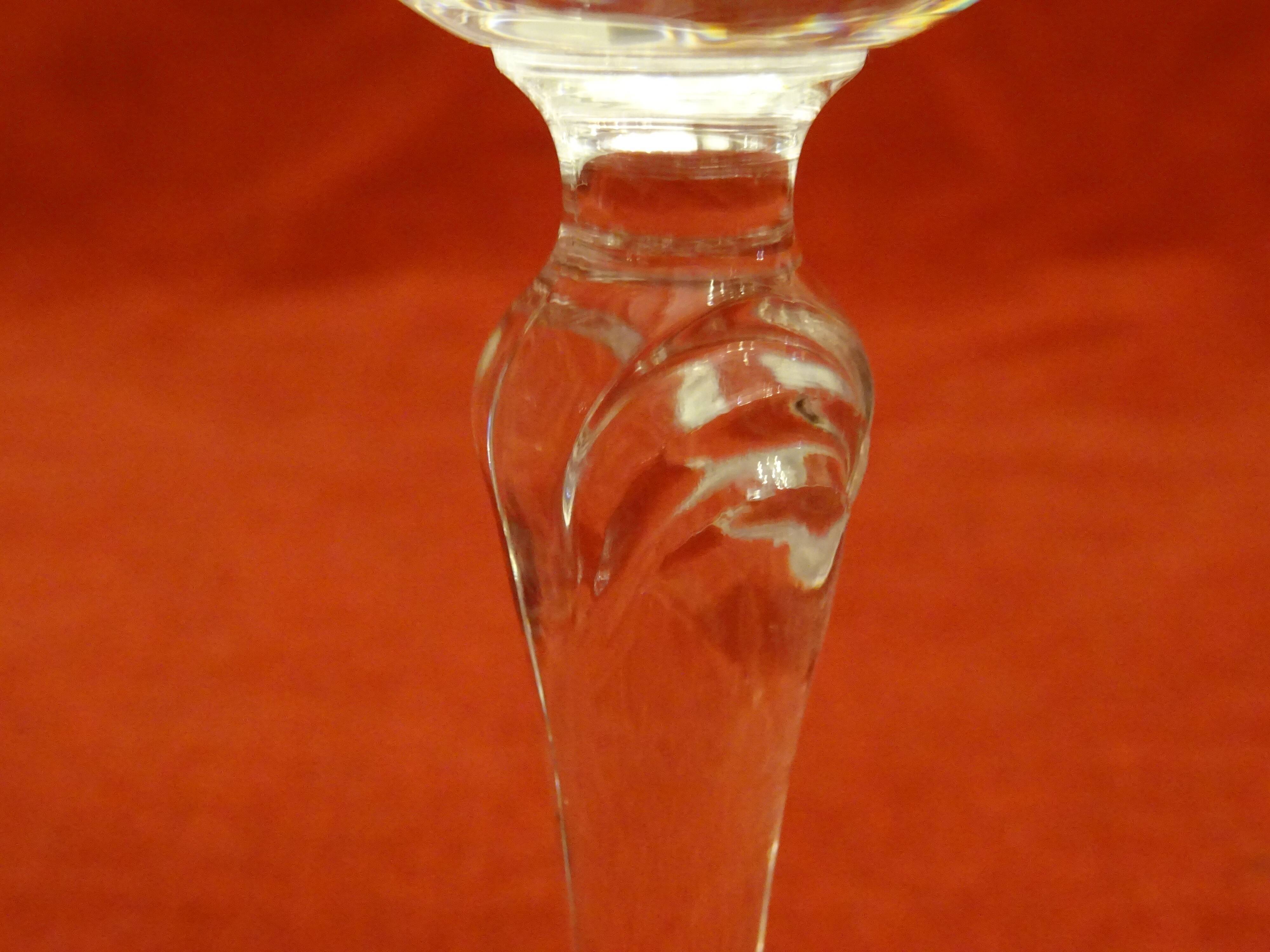 6 cut crystal glasses