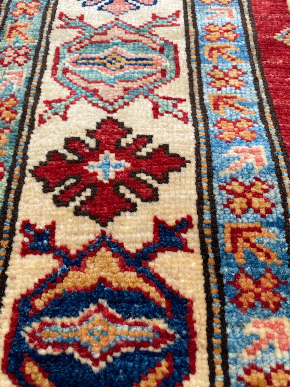 Chobi afghan contemporary carpet 100x142 cm
