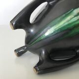 Art Deco vase flamed sandstone tripod