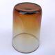 2 verres anciens  Verre ambre transparent