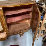 Art Deco sideboard buffet, walnut veneer, 30/40 mm thick