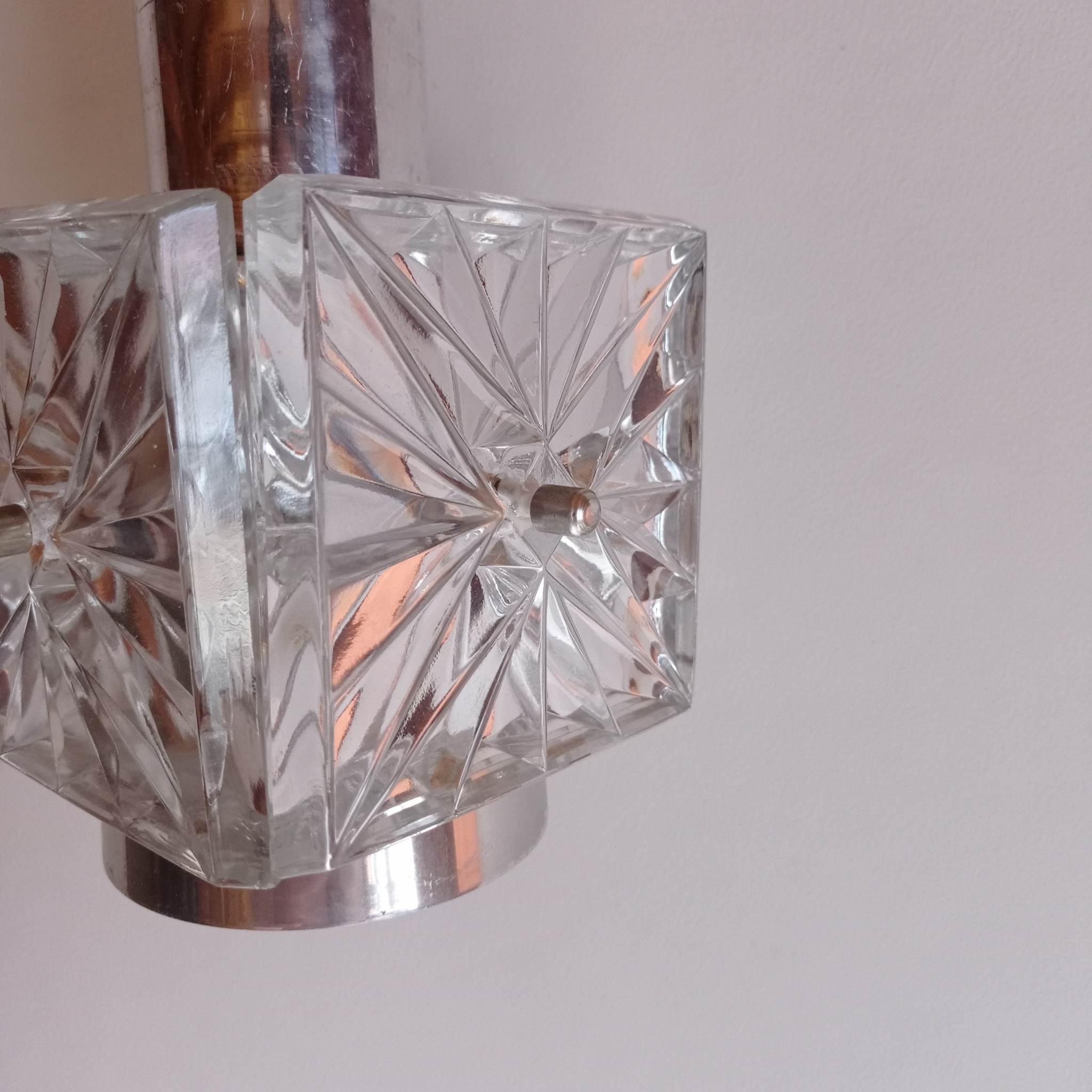 A set of four Kinkeldey pendant lamps from the 70