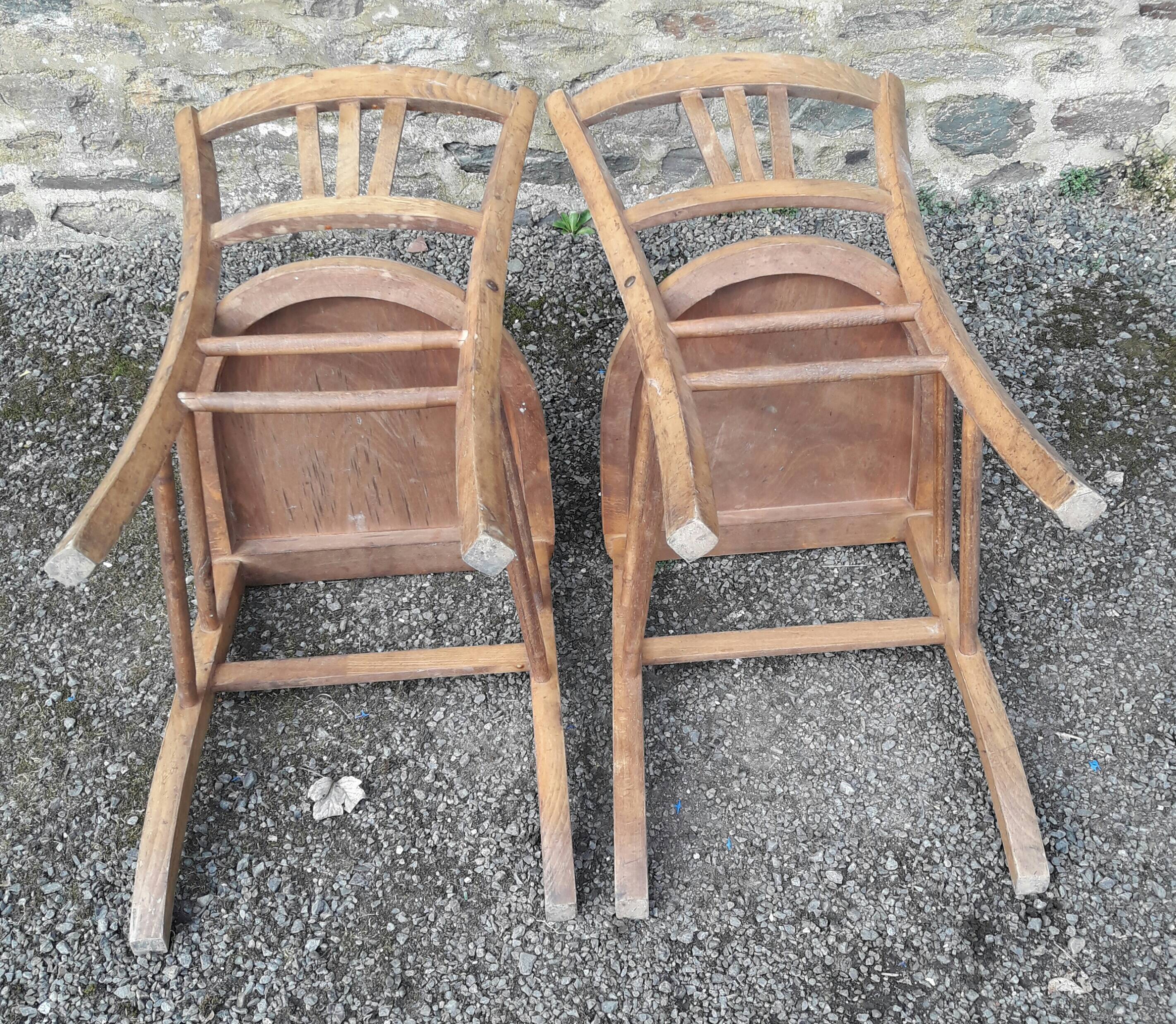 Pair of bistro chairs