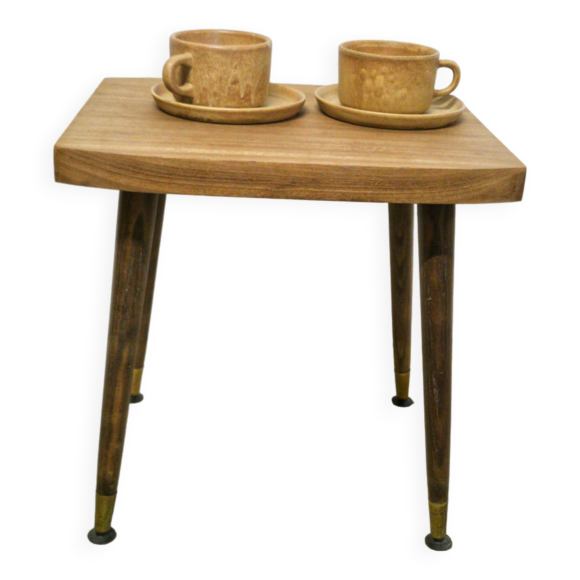 Side table with compass legs