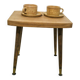 Side table with compass legs