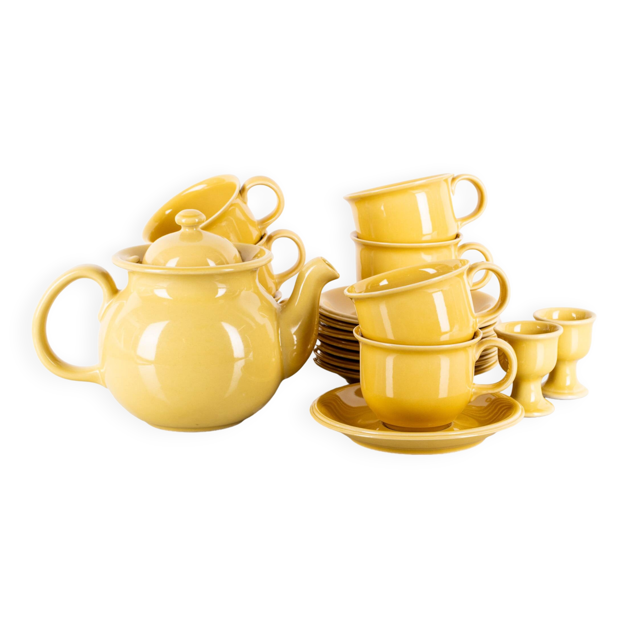Vintage 10-piece coffee set Ceramic from HOGANAS 1960 Sweden