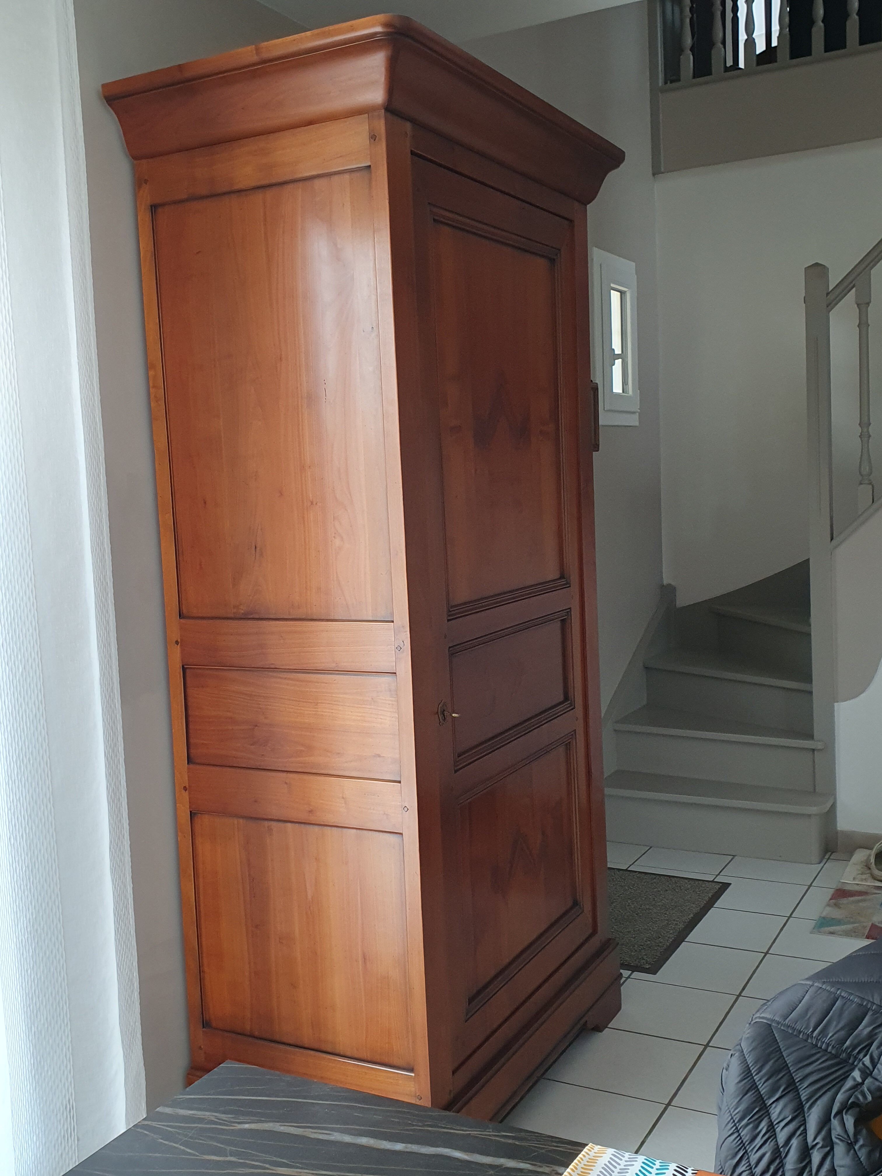 Man standing in cherry wood perfect condition like new