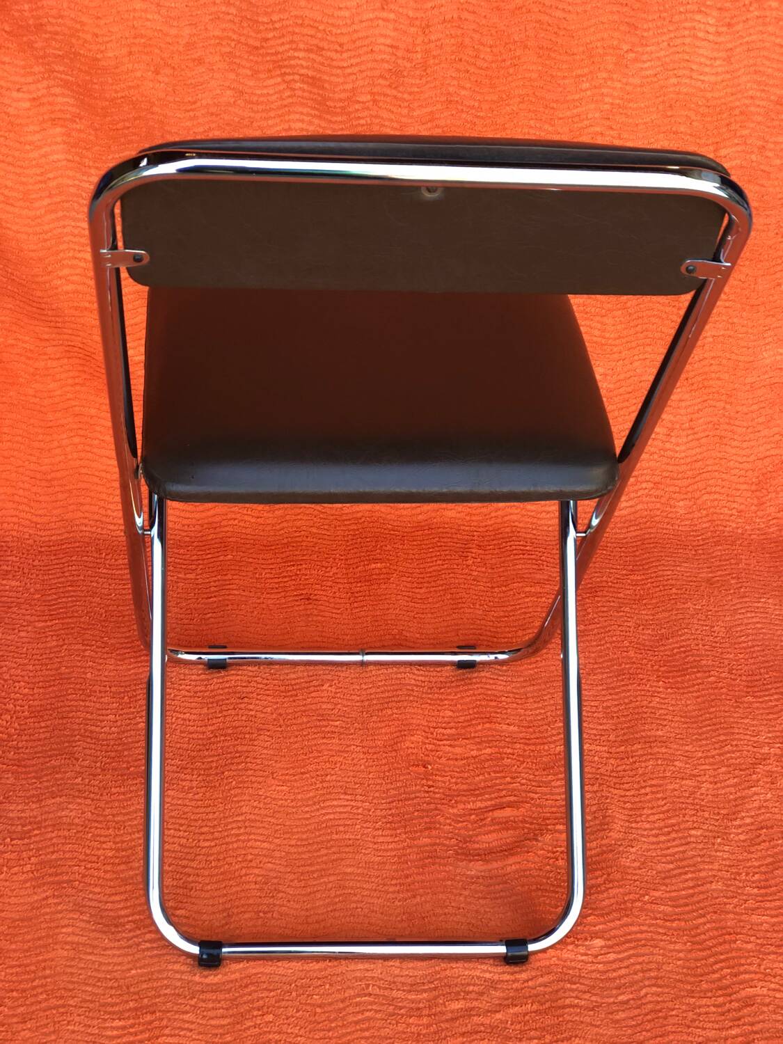 SET OF 2 VINTAGE FOLDING CHAIRS 1970 SKAI BROWN