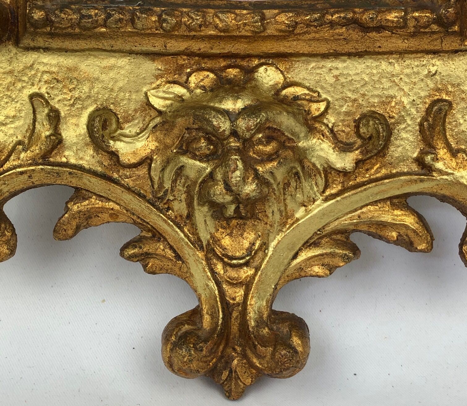 Baroque mirror in gilded wood, 20th