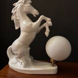 White horse lamp from the 1970s.