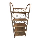 Rattan shelf