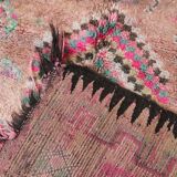 Moroccan pink carpet - 149 x 348 cm