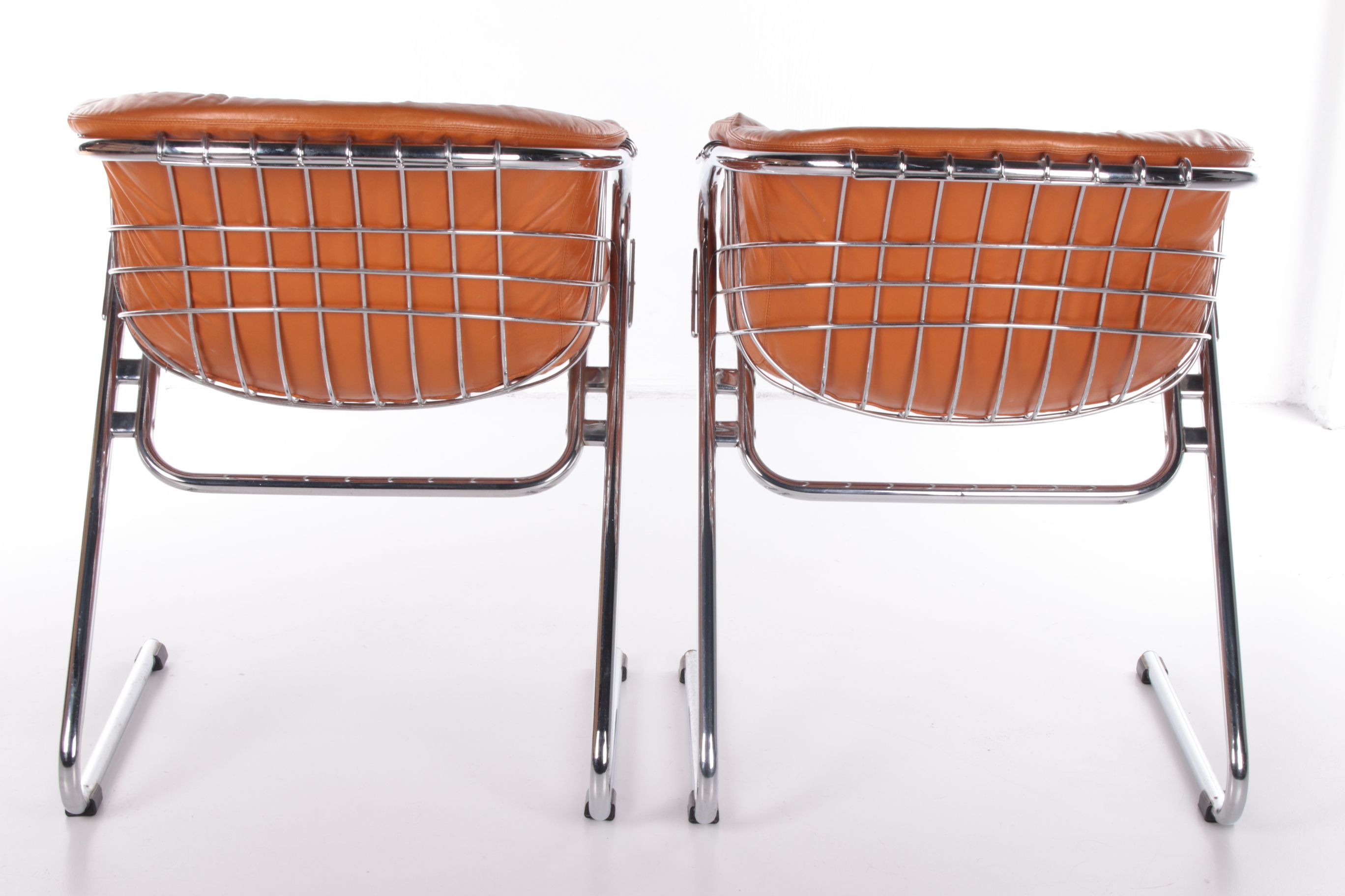 Set of 2 Gastone Rinaldi Dining room chairs Model Flynn,1970 Italy