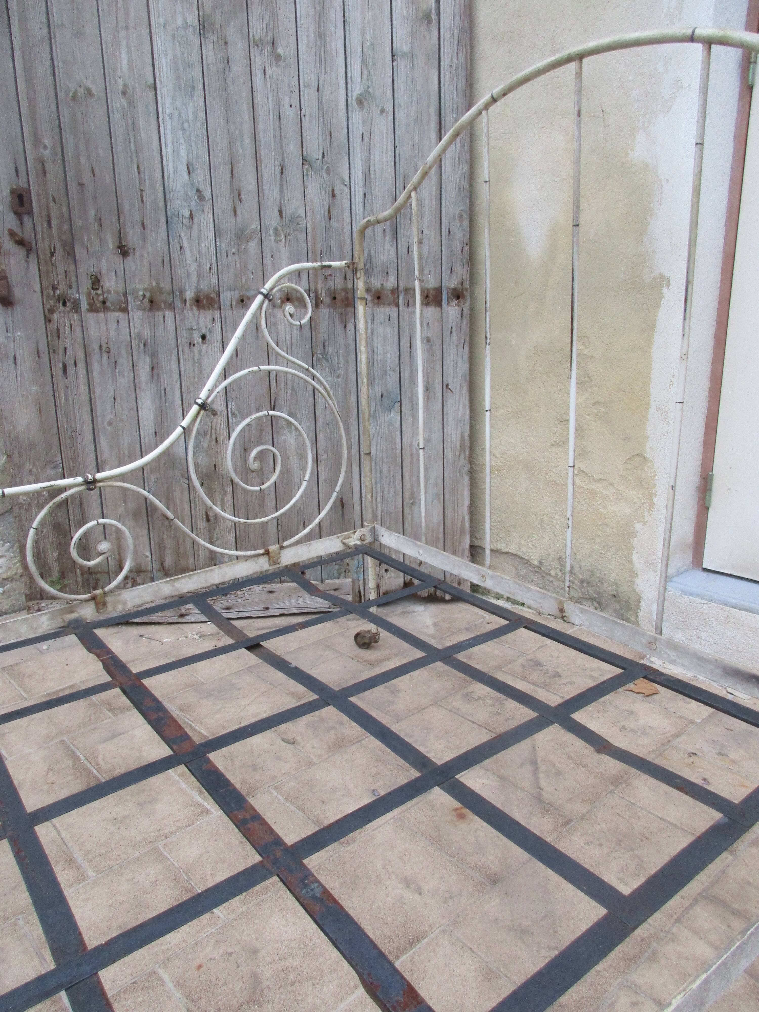 Ancient iron forge bed