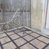 Ancient iron forge bed
