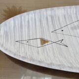 Free-form ceramic "fish" dish, modernist 1960
