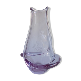 Vase de M. Klinger pour Bohemian Glass, Tchécoslovaquie, années 1960