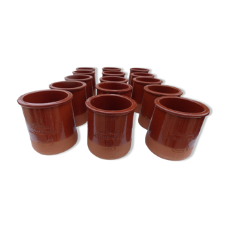 Marble pot VINTAGE inscription Flavor of yesteryear Yoplait brand C. MEIDIANO-VILA REAL