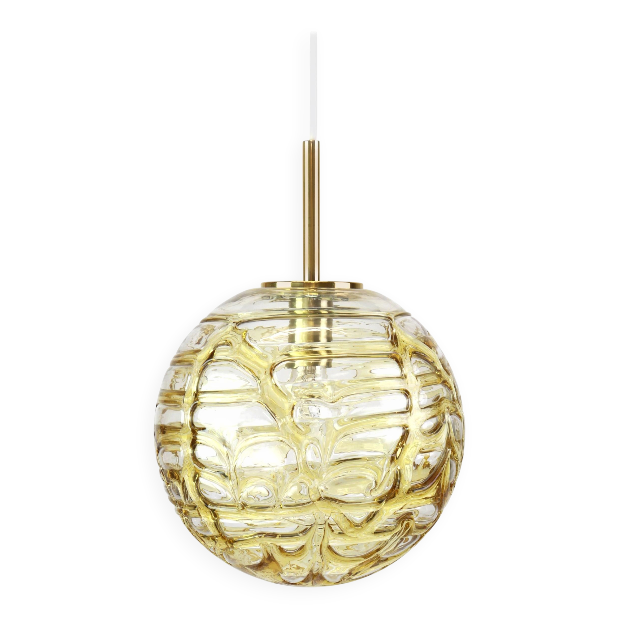 Suspension Boule Murano par Doria, Allemagne, années 1970