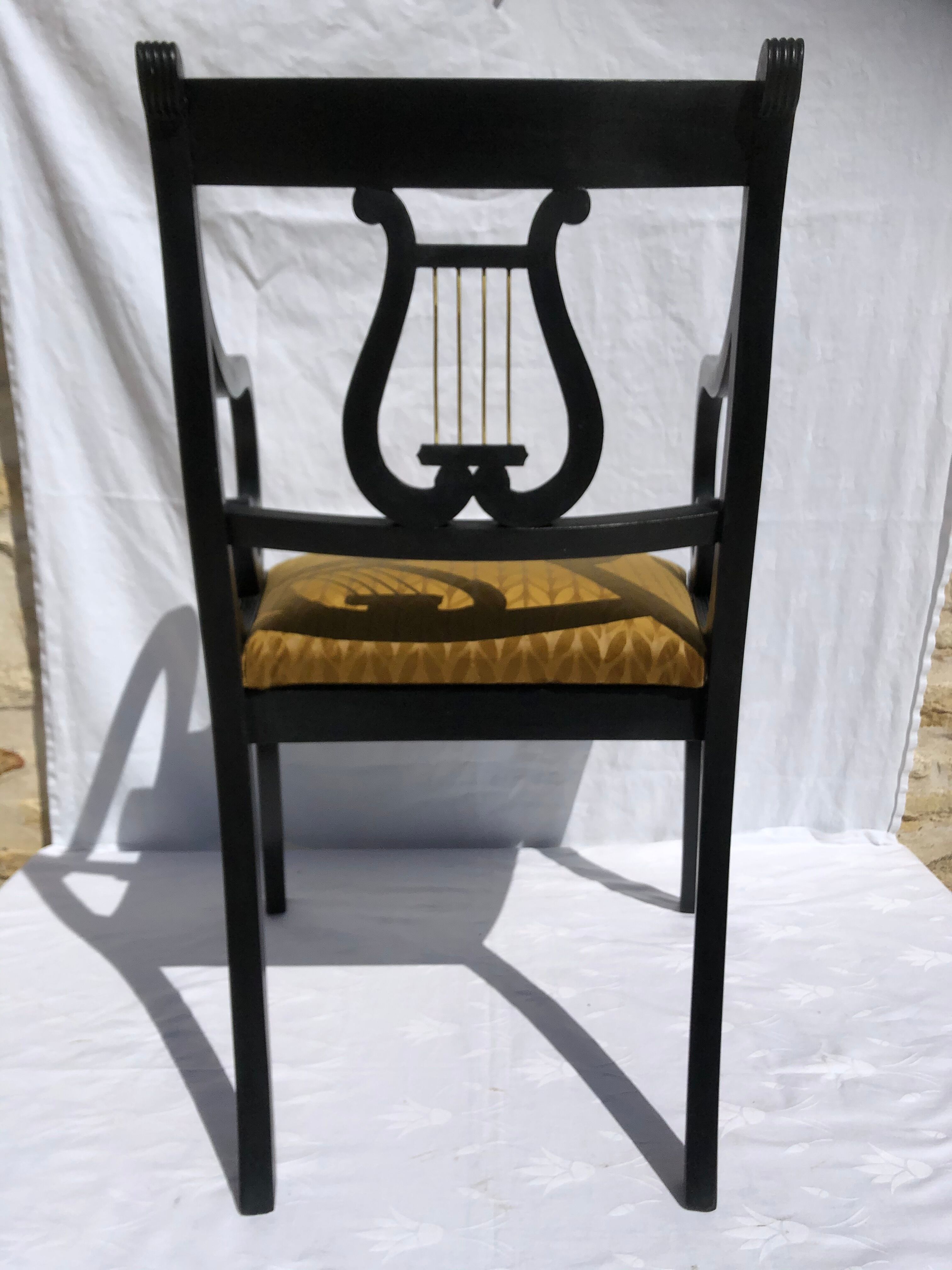 Old black desk chair