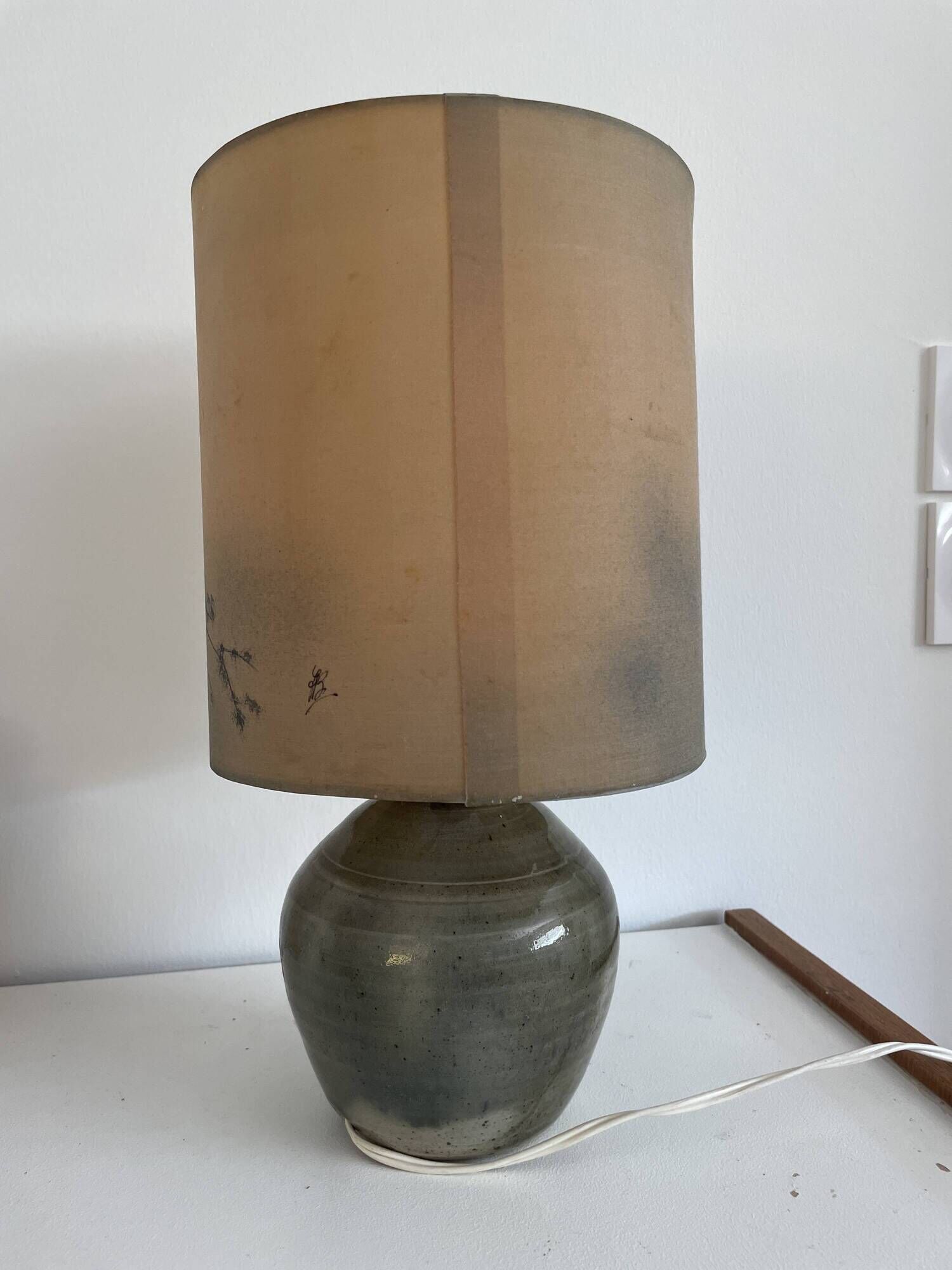 Lampe en grès signée Denis Avonts