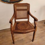 Early 20th century wooden barber's chair