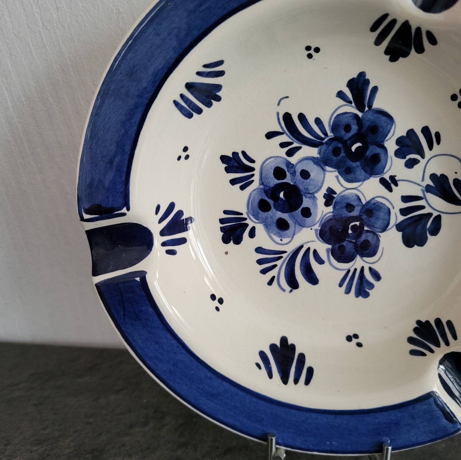 Cendrier bleu de Delfts vintage en excellent état