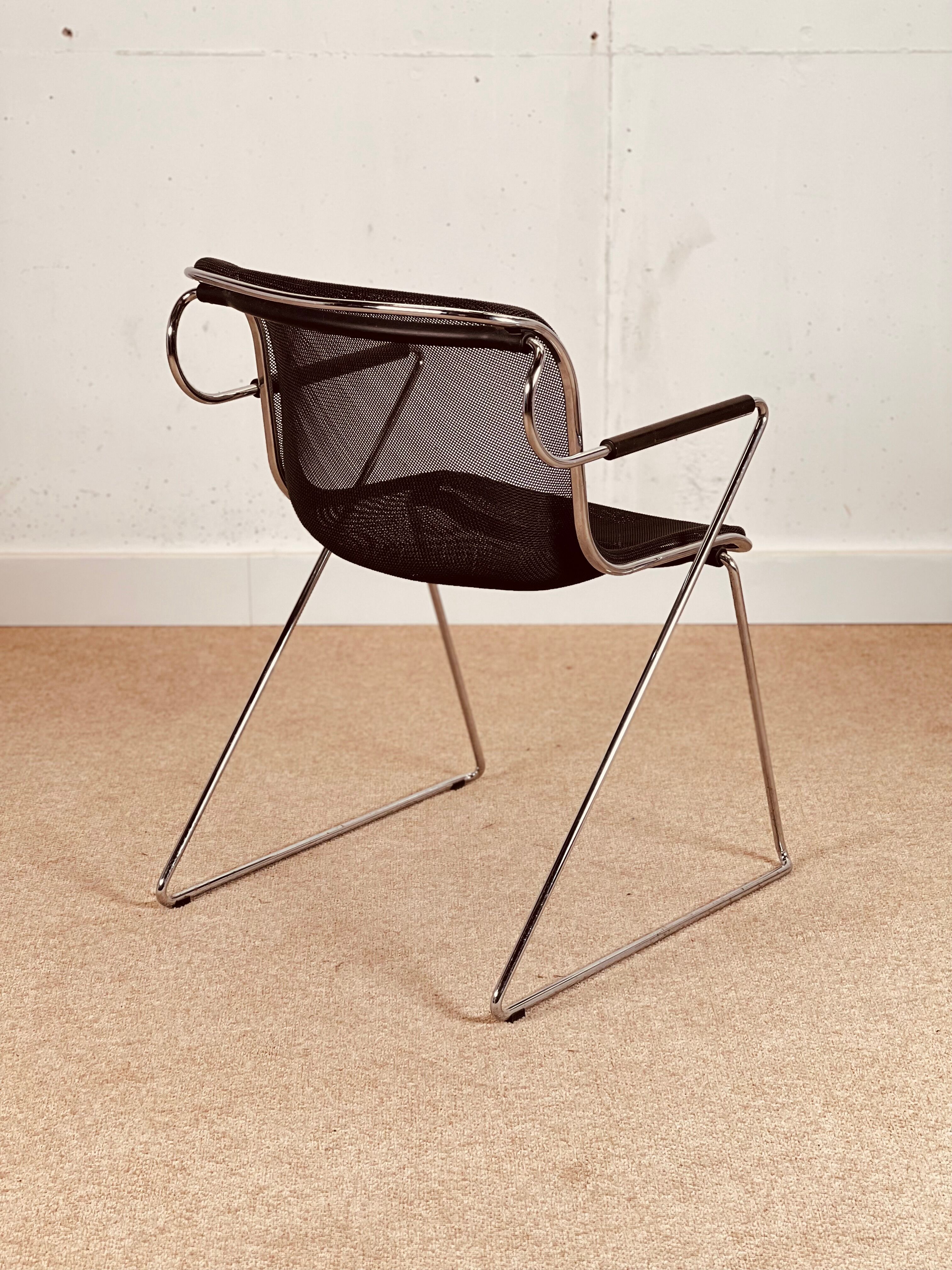 Set de 4 chaises Penelope de Charles Pollock pour Castelli
