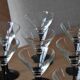 8 Vintage Black Stemmed Cocktail/Martini Glasses