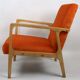 Fauteuil vintage Orange Velvet années 1970