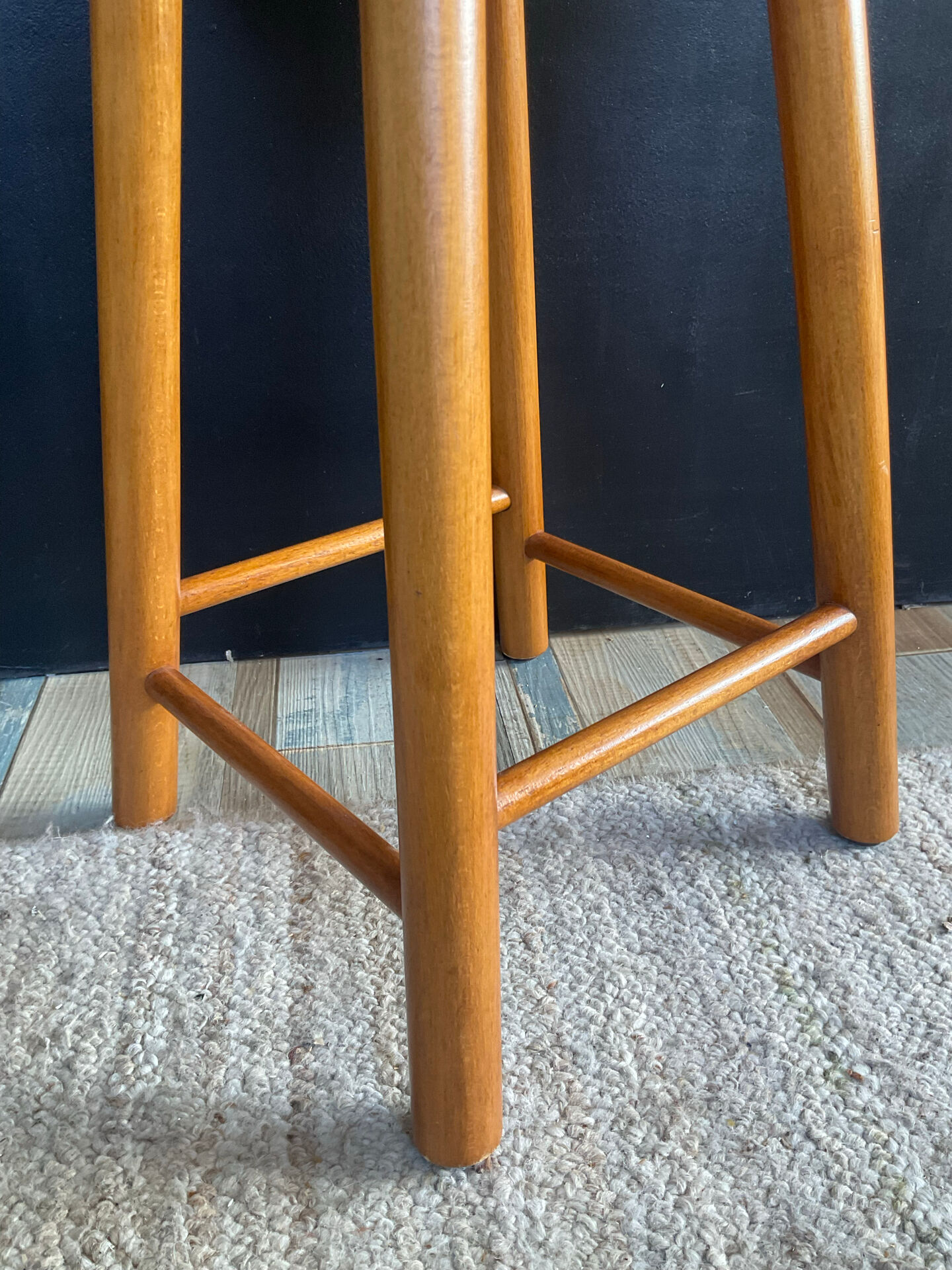Vintage solid wood stool