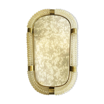 Venetian Luxury "Rostrato" Murano Glass Wall Mirror by Simoeng