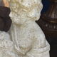 Pair of cherub garden statues reconstituted stone