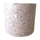 Cache pot ceramic pink way terrazzo of the 1980s