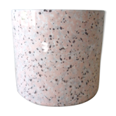 Cache pot ceramic pink way terrazzo of the 1980s