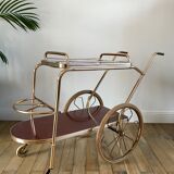 Golden rolling dessert in formica