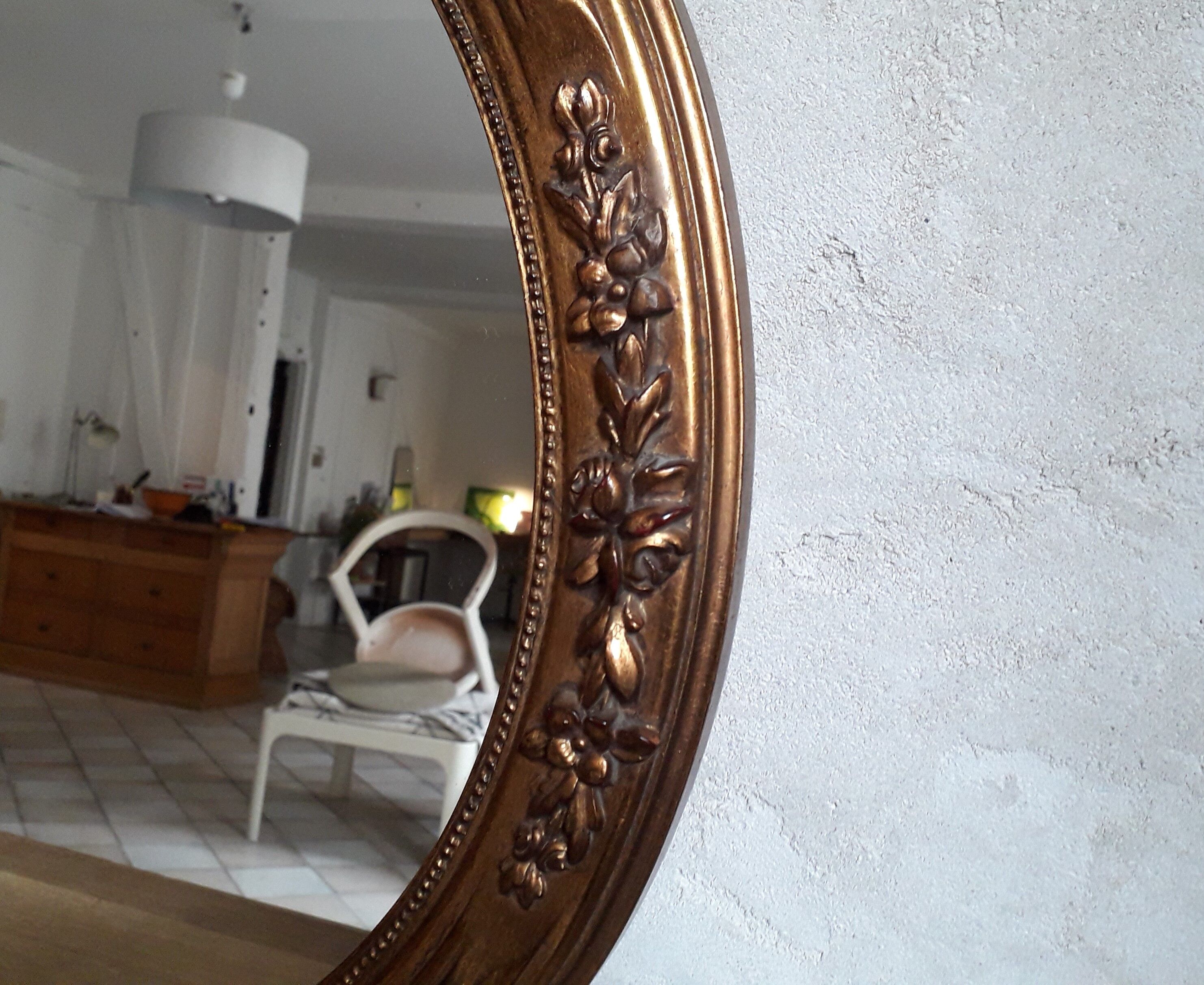 Golden mirror - 58x67cm