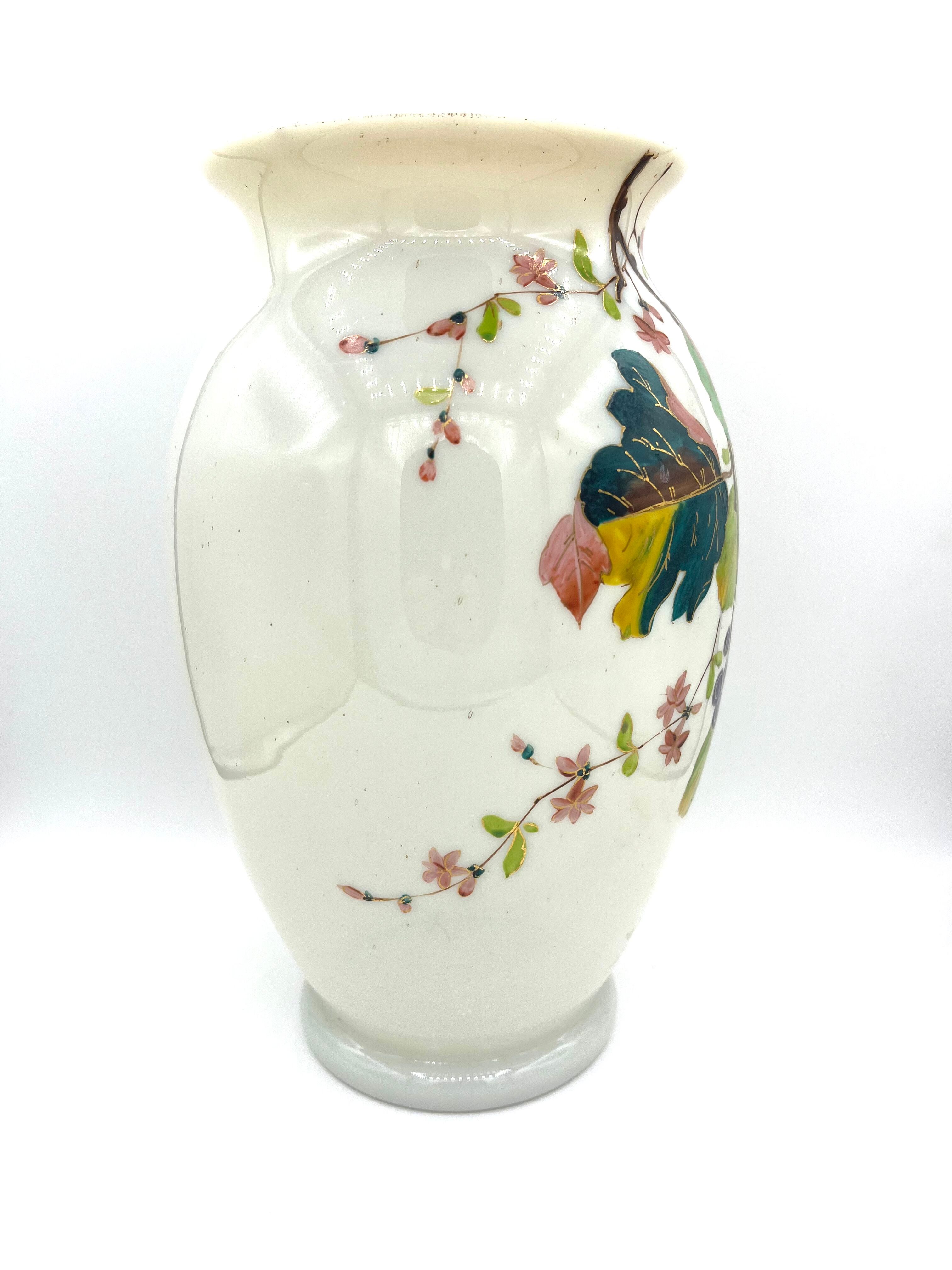 Pair of opaline vases early twentieth century