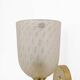 Pair of Murano Pulegoso Glass and Brass Wall Sconces, Italy