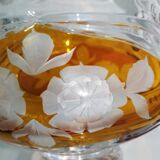 Cut and chiseled Bohemian crystal cup