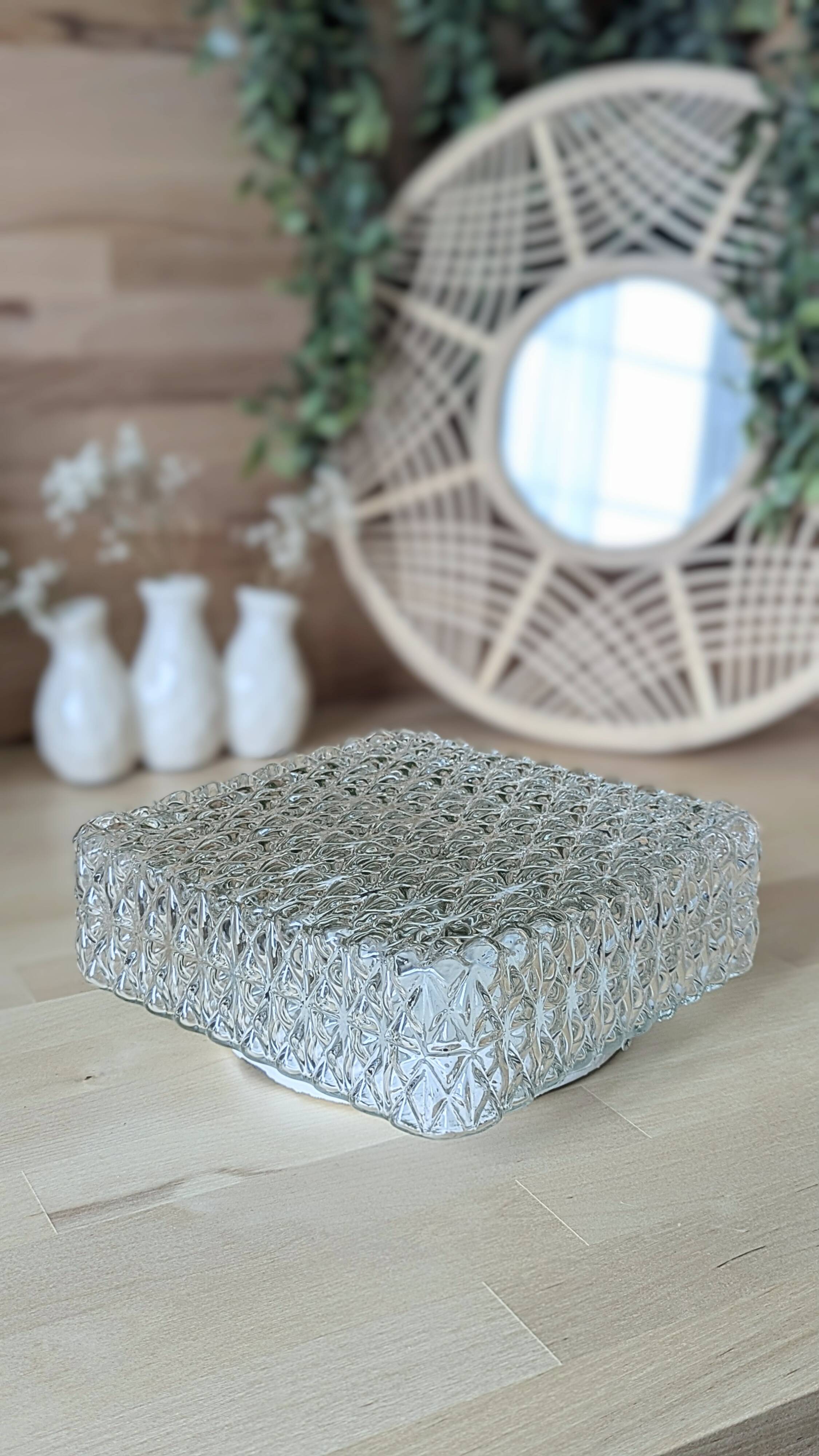 Vintage square ceiling light (L-0253)