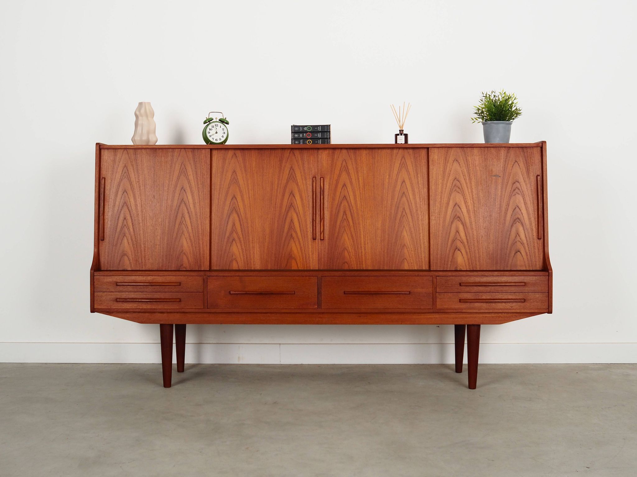 Teak highboard, Danish design, 1960s, production: Denmark