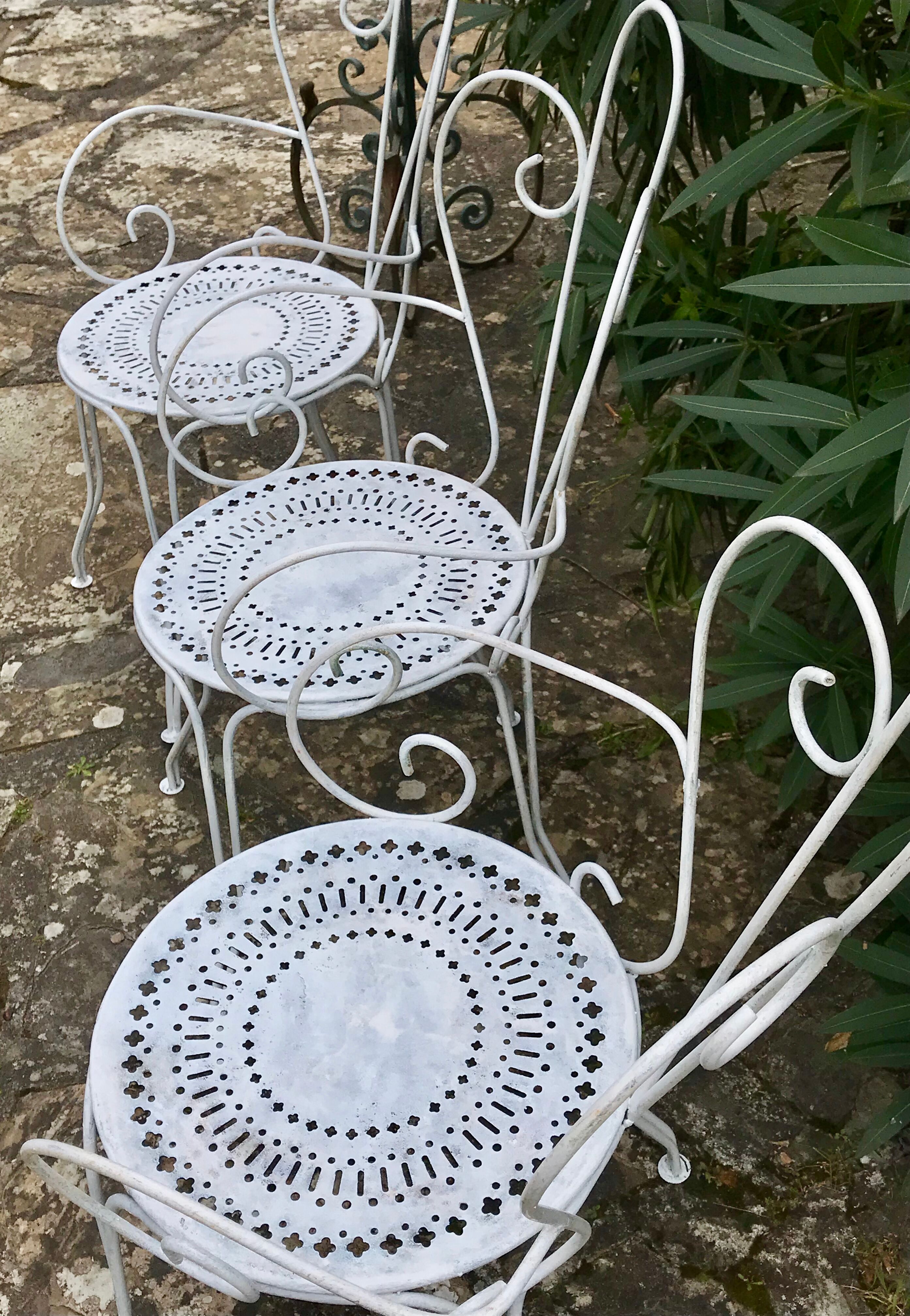 Vintage iron garden furniture