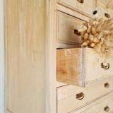 Craft furniture haberdashery - tall patinated chest of drawers - XXL chest of drawers