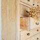 Craft furniture haberdashery - tall patinated chest of drawers - XXL chest of drawers