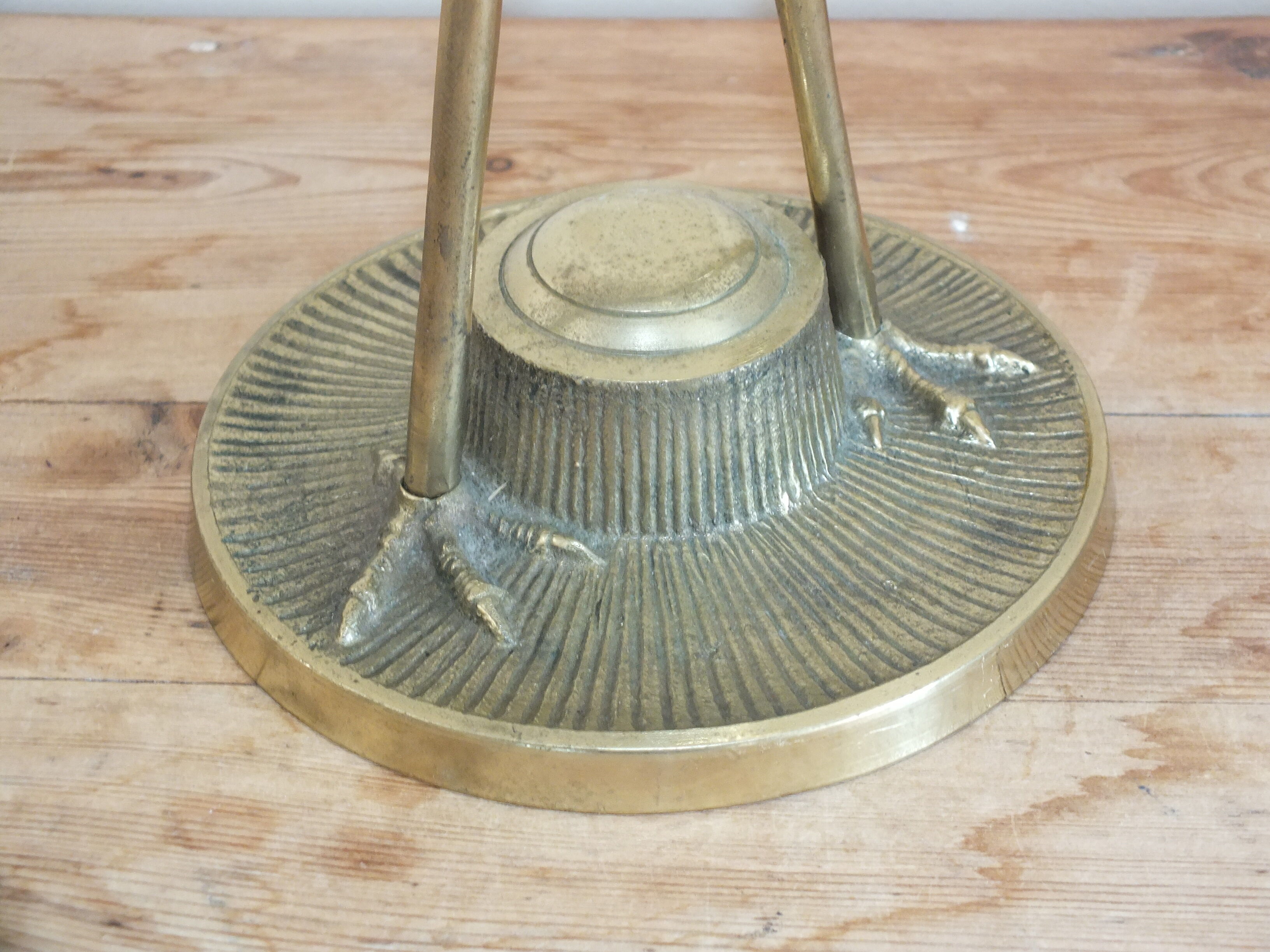 Decorative ibis in brass 47 cms