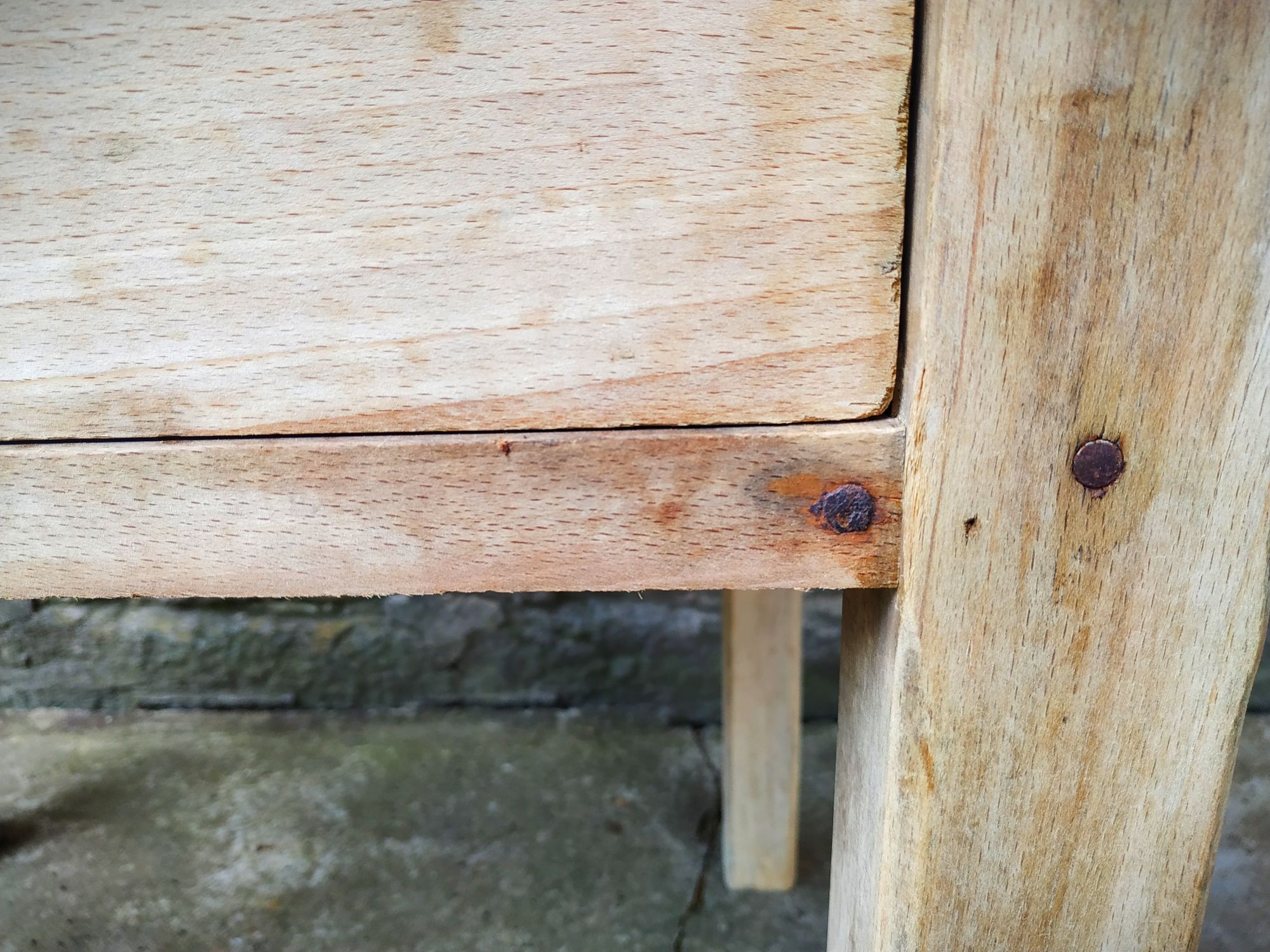 Old butcher's bill in solid beech